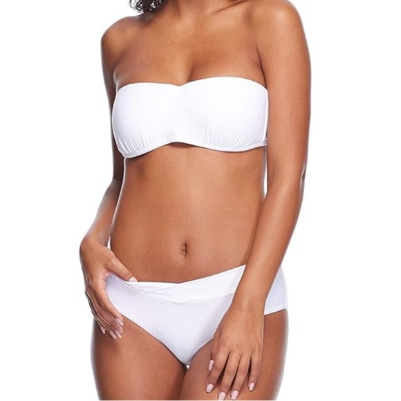 Body Glove white strapless bandeau bikini set - size Small - Picture 1 of 6